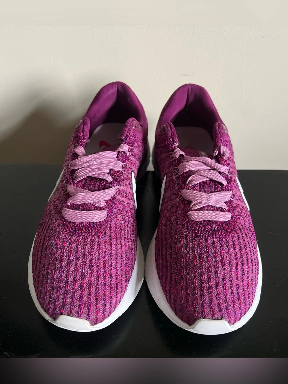Nike React Infinity Run Flyknit 3 Womens Size 8 Bordeaux Purple DD3024 500